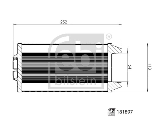 Febi Bilstein 39752 Filtro Aria Motore – Compatibile Alfa Romeo 159, Brera, Spider, Ricambio Originale, Codici OE 55183562 - 4