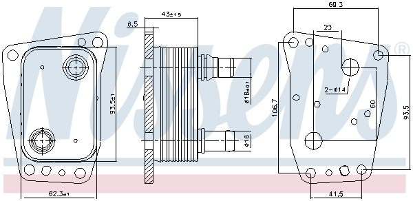 OIL COOLER AND FILTER ASSY OEM 1871920 - Original spare part FORD ...