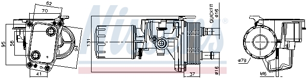 OIL COOLER AND FILTER ASSY OEM 1871920 - Original spare part FORD ...