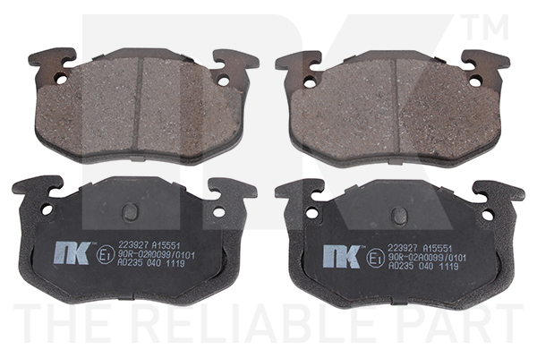 Brake Pad Set, disc brake NK 223927 for Citroen, Peugeot, Renault
