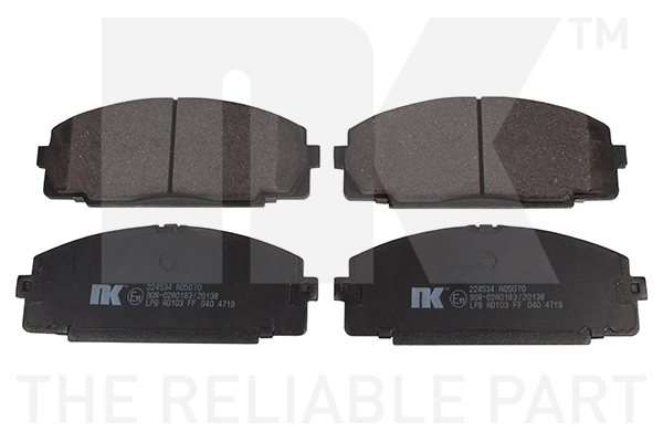 Brake Pad Set, disc brake NK 224534 for Toyota AL72878772 - alvadi.md