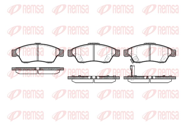 Brake Pad Set, disc brake REMSA 0875.01 for Suzuki AL11977984 - alvadi.md