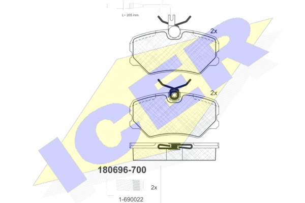 Brake pads SRL 425095 for Citroen, Peugeot - alvadi.md