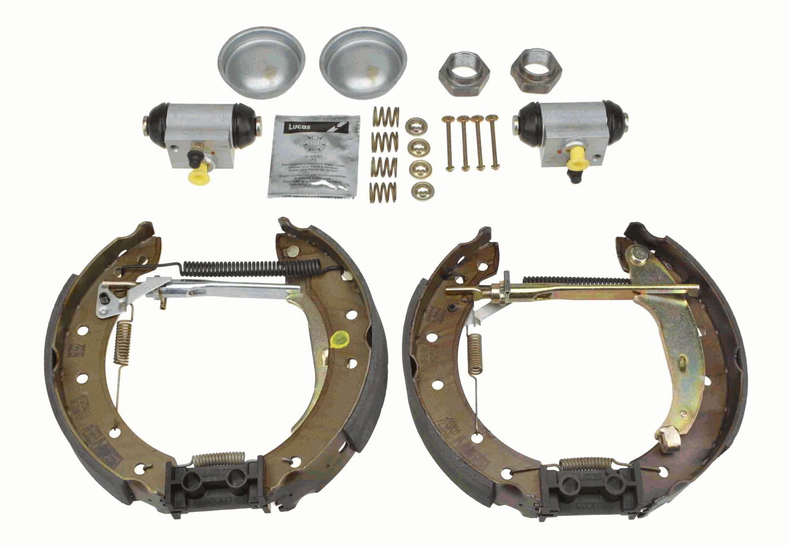 RIDEX Kit De Discos Y Pastillas De Freno Trasero | Con Rodamientos Y Sensor ABS | Compatible Con Peugeot, Citroën, VW Golf IV Y V