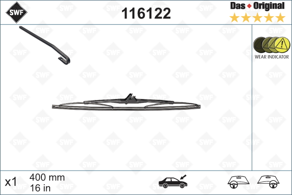 専用ページ③ Wiper Blade SWF 116122 for Alfa Romeo, Austin, BMW, Daihatsu, Fiat