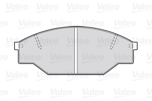 Brake Pad Set, disc brake VALEO 301402 for Toyota, Volkswagen ...