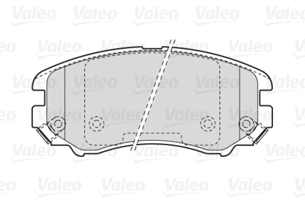 Brake Pad Set, disc brake VALEO 301744 for Hyundai, KIA AL76016032 ...