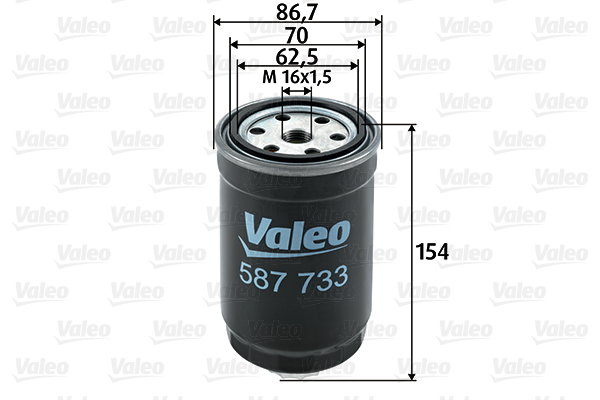 Fuel Filter VALEO 587733 for BMW, Fiat, Ford, Mercedes-Benz AL76111180 ...