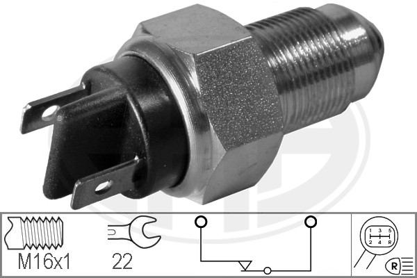 Switch, reverse light ERA 330237 for ALPINE, Opel, Renault, Talbot ...