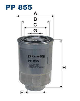 Fuel Filter FILTRON PP 855 for SUBARU FORESTER (SH) AL30575303 