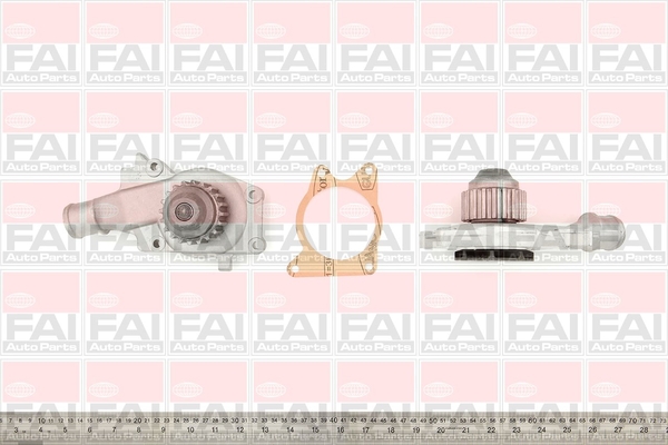 Water Pump, engine cooling FAI AutoParts WP2527 for Ford