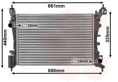 Griglia Radiatore VAN WEZEL Per Ford Transit Mk7 - Compatibile Con Vari Modelli 2015-2023