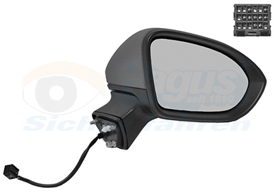 Exterior Mirror VAN WEZEL 3810818 for Opel - alvadi.com