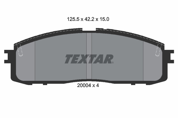 Brake Pad Set, disc brake TEXTAR 2000401 for Toyota - alvadi.md