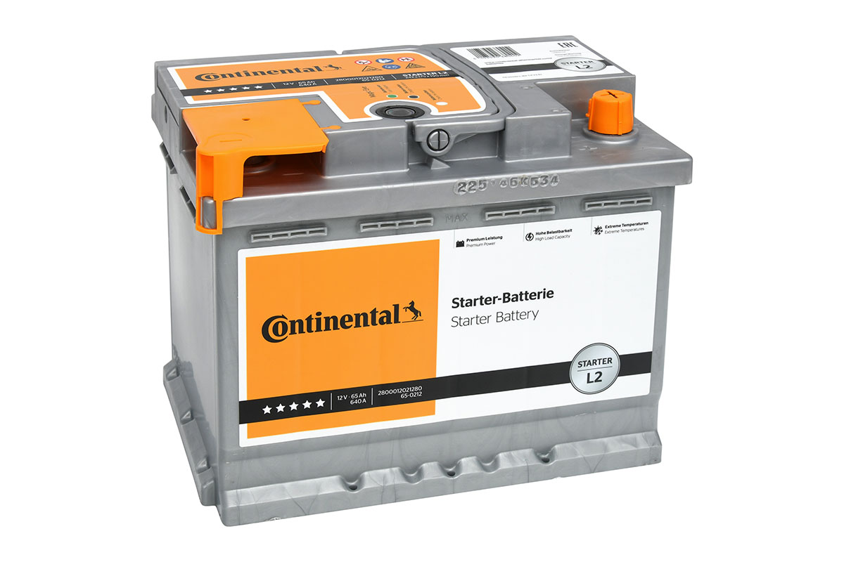 Continental Starter 2800012021280 Batterie 12V 65Ah 640A B13
