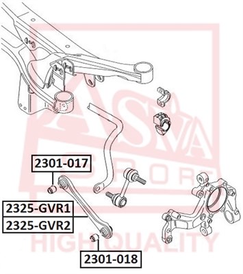 Mounting, control/trailing arm 2301-018 AL18295591 for Audi, Seat ...