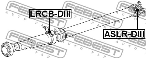 Joint, propshaft FEBEST ASLR-DIII for Land Rover AL21789071 - alvadi.md