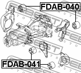 Mounting, steering gear FEBEST FDAB-EXPVSG-KIT for Ford, Lincoln ...