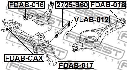 KNUCKLE AND HUB OEM 1858885 - Original spare part FORD - alvadi.cy
