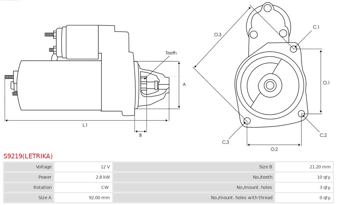 Alternatore (Rigenerato) AS-PL A6052PR