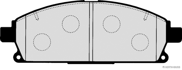PAD KIT-FRONT OEM AY040NS085 - Original spare part NISSAN - alvadi.md