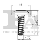 Fastening Element, engine cover