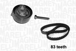 Pulley kit with timing belt